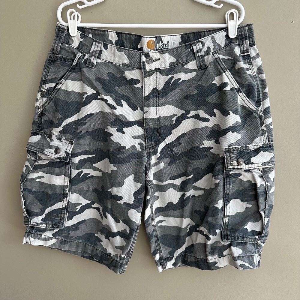 Carhartt Relaxed Fit Cargo Men's Camo Shorts Size 38